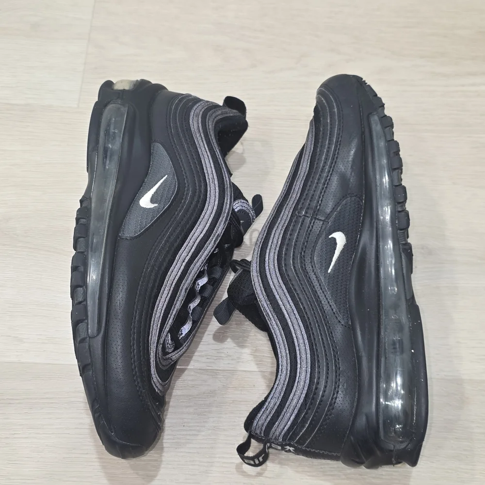 Nike Air Max 97 All Black‎ Sneakers Size 7Y Shoes